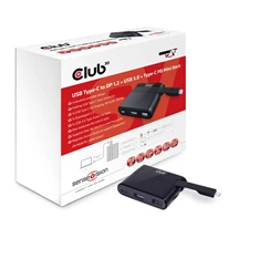 CLUB3D SenseVision USB 3.1 C - DisplayPort 1.2 , USB 3.0 , USB C Mini Dock