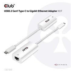 CLUB3D USB 3.2 Type C - Gigabit Ethernet adapter