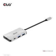 CLUB3D USB Gen2 Type C - 2x USB A + 2x USB C HUB