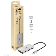 CLUB3D USB Gen2 Type C - 2x USB A + 2x USB C HUB