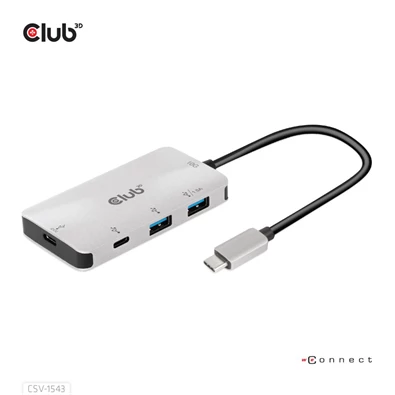 CLUB3D USB Gen2 Type C - 2x USB A + 2x USB C HUB