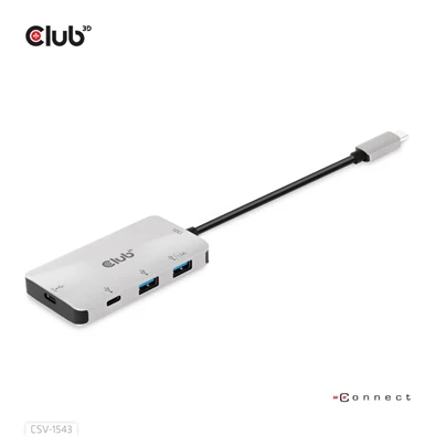 CLUB3D USB Gen2 Type C - 2x USB A + 2x USB C HUB