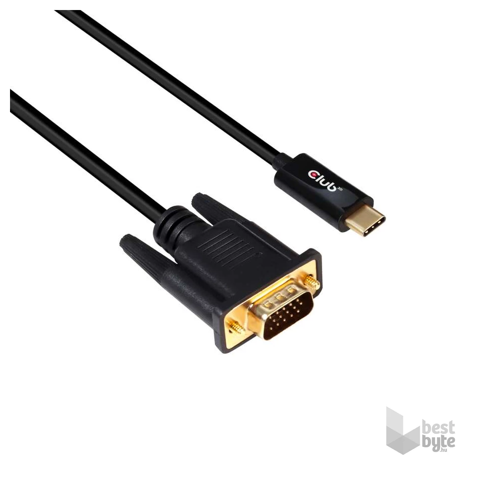 CLUB3D USB Type C - D-SUB Active 5m kábel