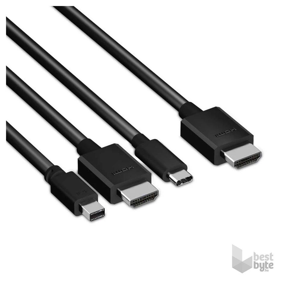 CLUB3D USB Type C + HDMI + Mini Displayport 1.2 - HDMI 4K60Hz HDR aktív adapter