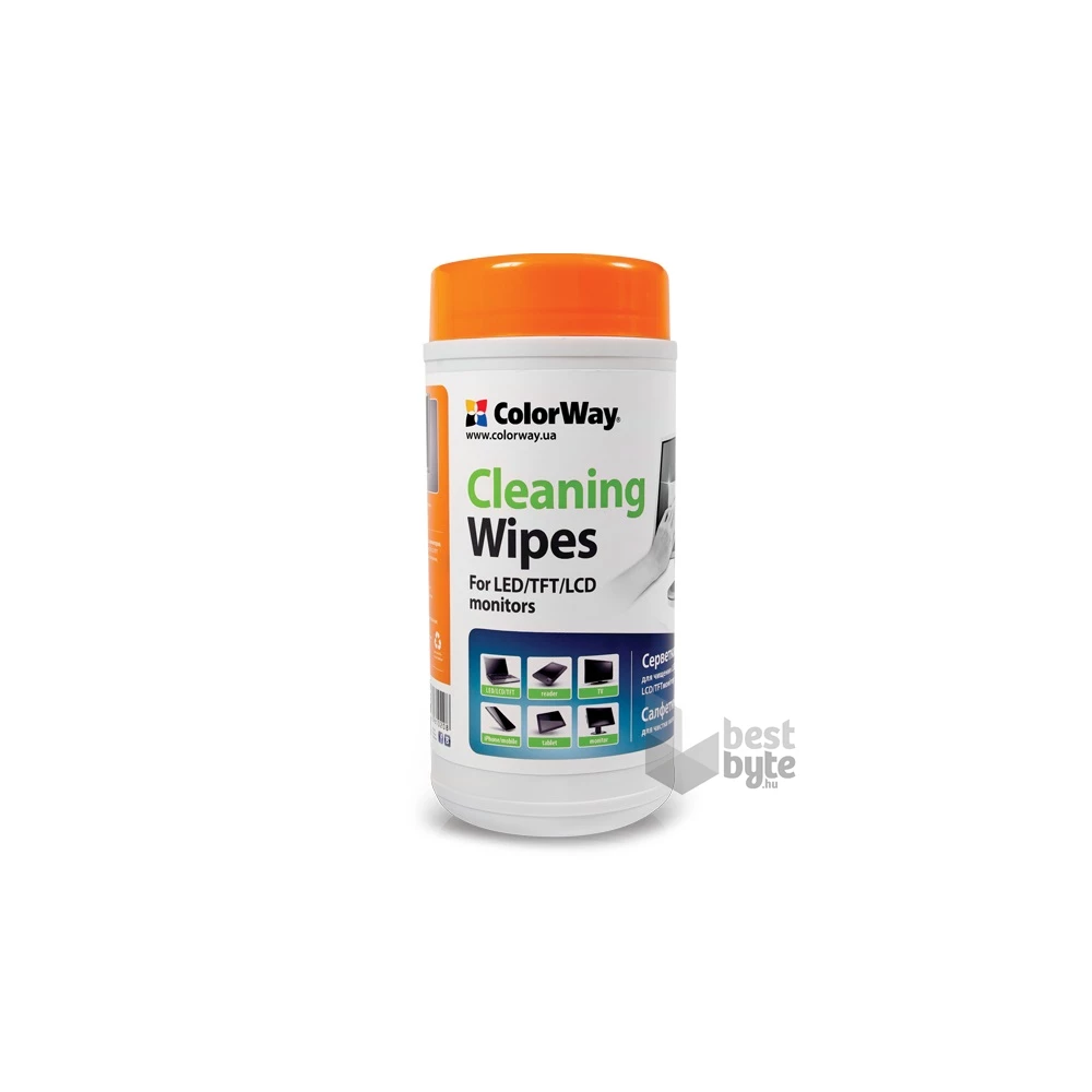 COLORWAY CW-1071 (wipes for Laptops & Monitors 100 pcs) 100 db törlőkendő