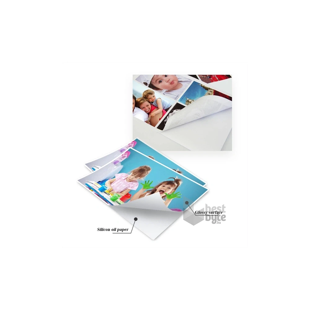 COLORWAY Fotópapír, fényes öntapadó (glossy self-adhesive), 135 - 80g/m2, A4, 50 lap