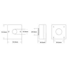 CONTROL CON-EXIT9 zöld falon kívüli nyomógomb