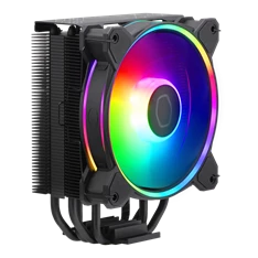 COOLER MASTER CPU hűtő HYPER 212 HALO BLACK ARGB, LGA1700 támogatással, fekete