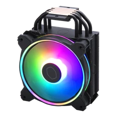 COOLER MASTER CPU hűtő HYPER 212 HALO BLACK ARGB, LGA1700 támogatással, fekete