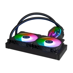 COOLER MASTER CPU hűtő MASTERLIQUID 240 ATMOS (vízhűtés), 2 Ventilátoros, ARGB Gen2, fekete