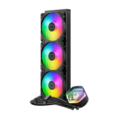 COOLER MASTER CPU hűtő MASTERLIQUID 360 ATMOS (vízhűtés), 3 Ventilátoros, ARGB Gen2, fekete