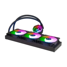 COOLER MASTER CPU hűtő MASTERLIQUID 360 ATMOS (vízhűtés), 3 Ventilátoros, ARGB Gen2, fekete