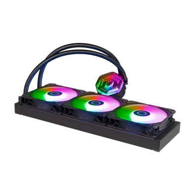 COOLER MASTER CPU hűtő MASTERLIQUID 360 ATMOS (vízhűtés), 3 Ventilátoros, ARGB Gen2, fekete