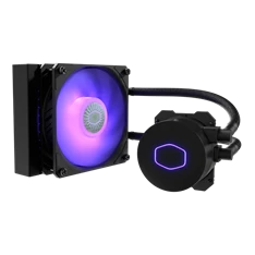 COOLER MASTER CPU hűtő MASTERLIQUID ML120L V2 RGB (vízhűtés), LGA1700 támogatással, fekete