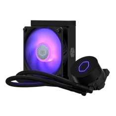 COOLER MASTER CPU hűtő MASTERLIQUID ML120L V2 RGB (vízhűtés), LGA1700 támogatással, fekete