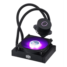 COOLER MASTER CPU hűtő MASTERLIQUID ML120L V2 RGB (vízhűtés), LGA1700 támogatással, fekete