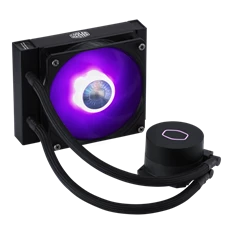 COOLER MASTER CPU hűtő MASTERLIQUID ML120L V2 RGB (vízhűtés), LGA1700 támogatással, fekete