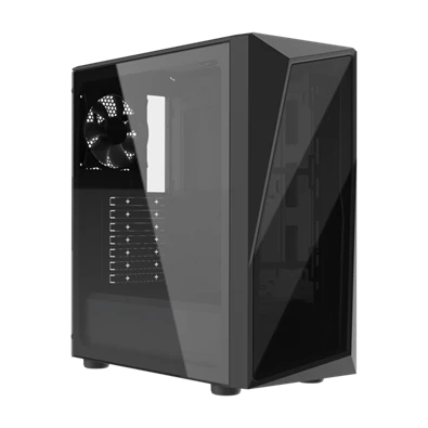COOLER MASTER Ház, Mid Tower ATX CMP 520L, Edzett üveg, Tápegység nélkül, fekete
