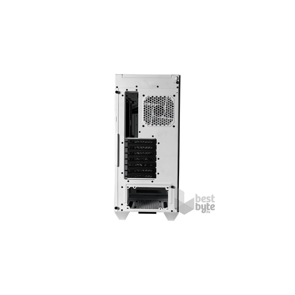 COOLER MASTER Ház Midi ATX HAF 500 ARGB + 4db Ventilátor, Tápegység nélkül, Üvegfalú, fehér
