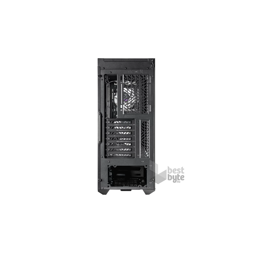 COOLER MASTER Ház Midi ATX MasterBox TD500 MESH V2 ARGB + 3db Ventilátor, Tápegység nélkül, Üvegfalú, fekete