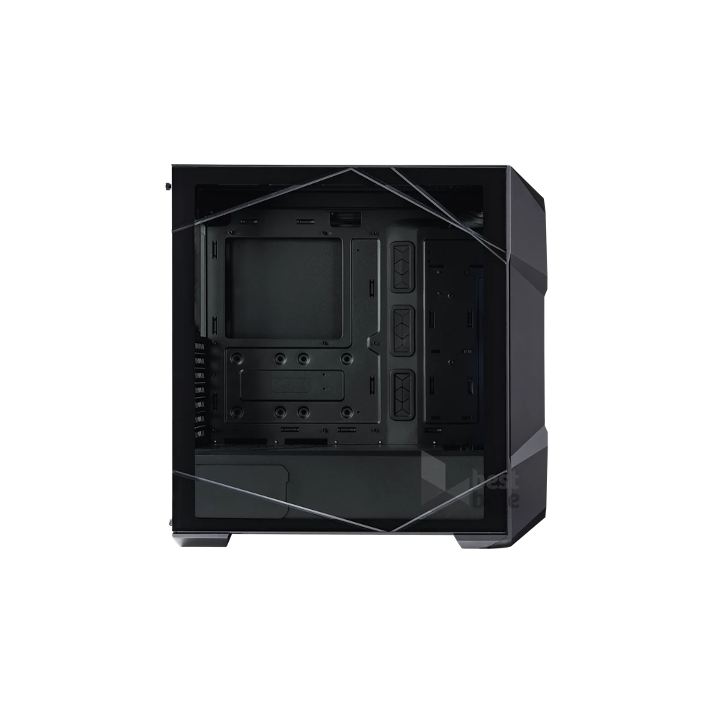 COOLER MASTER Ház Midi ATX MasterBox TD500 MESH V2 ARGB + 3db Ventilátor, Tápegység nélkül, Üvegfalú, fekete