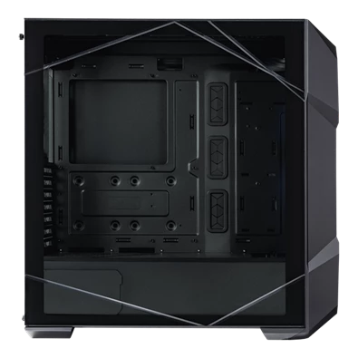 COOLER MASTER Ház Midi ATX MasterBox TD500 MESH V2 ARGB + 3db Ventilátor, Tápegység nélkül, Üvegfalú, fekete