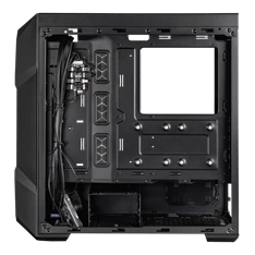 COOLER MASTER Ház Midi ATX MasterBox TD500 MESH V2 ARGB + 3db Ventilátor, Tápegység nélkül, Üvegfalú, fekete