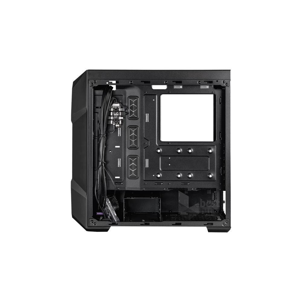 COOLER MASTER Ház Midi ATX MasterBox TD500 MESH V2 ARGB + 3db Ventilátor, Tápegység nélkül, Üvegfalú, fekete