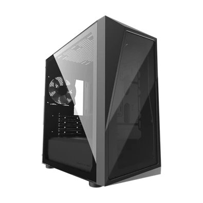 COOLER MASTER Ház Mini Tower ATX CMP 320L, 1db Ventilátorral, Tápegység nélkül, Üvegfalú, Fekete