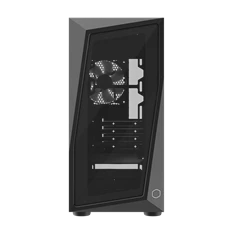 COOLER MASTER Ház Mini Tower ATX CMP 320L, 1db Ventilátorral, Tápegység nélkül, Üvegfalú, Fekete