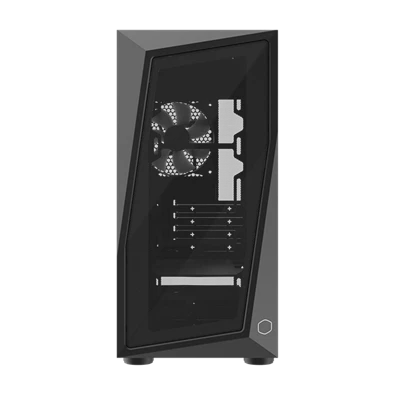 COOLER MASTER Ház Mini Tower ATX CMP 320L, 1db Ventilátorral, Tápegység nélkül, Üvegfalú, Fekete
