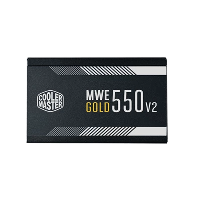 COOLER MASTER Tápegység MWE GOLD 550W, 12cm, 80+ Gold V2, fekete