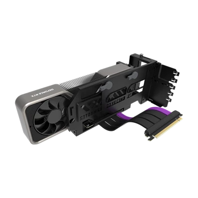 COOLER MASTER Vertikális Videokártya Tartó készlet, fekete