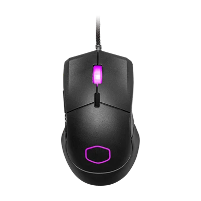 COOLER MASTER Vezetékes Egér MM310 Gaming, Optikai, 6 gombos, 12000dpi, RGB világítás, Ultrakönnyű, Fekete