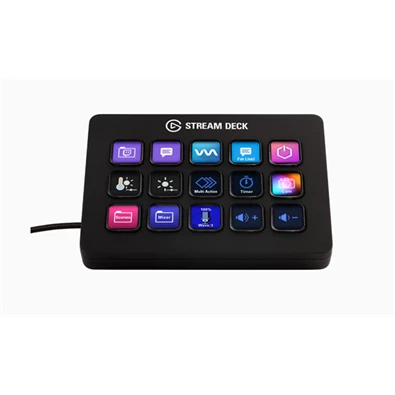 Corsair Elgato Stream Deck MK.2 15 testreszabható fekete LCD billentyűs érintőpanel