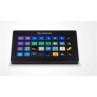Corsair Elgato Stream Deck XL 32 testreszabható fekete LCD billentyűs érintőpanel