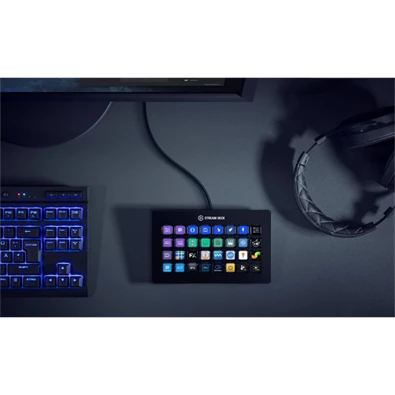 Corsair Elgato Stream Deck XL 32 testreszabható fekete LCD billentyűs érintőpanel