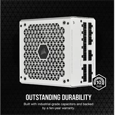 CORSAIR Tápegység Moduláris, RM White Series™ RM750, 750W, ATX, BOX, 80+ Gold, fehér