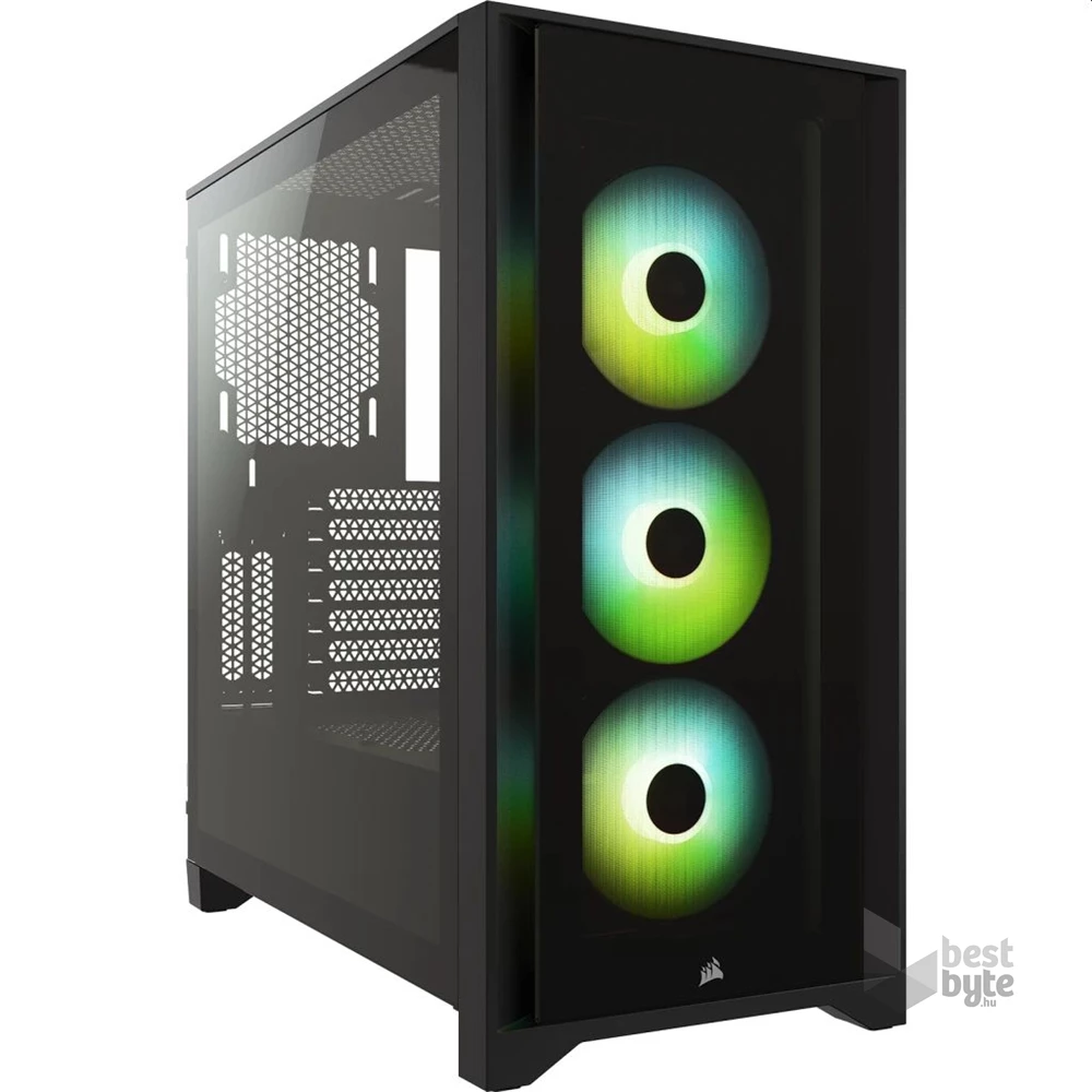CORSAIR iCUE 4000X RGB fekete számítógépház