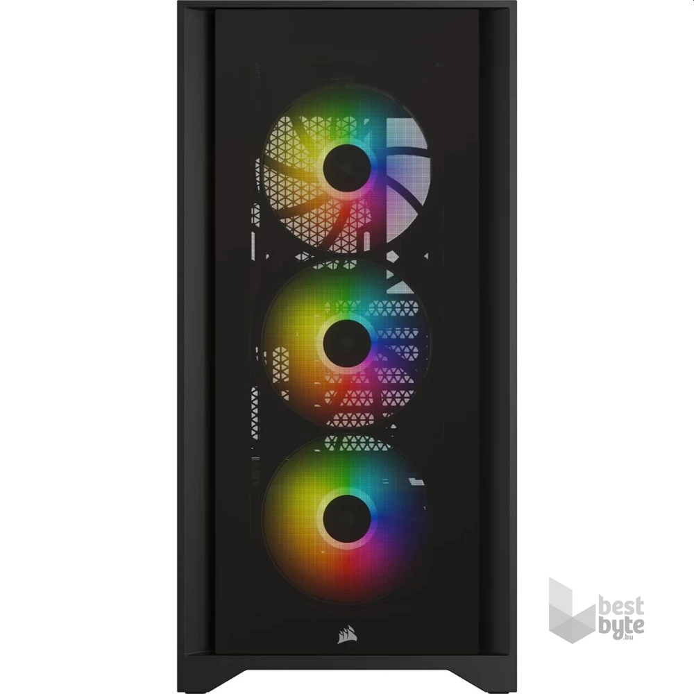 CORSAIR iCUE 4000X RGB fekete számítógépház