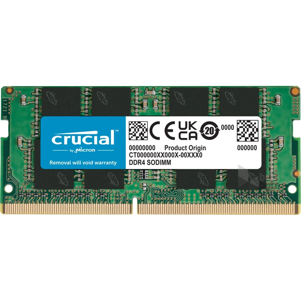 CRUCIAL DDR4 16GB 3200MHz CL22 SODIMM notebook memória