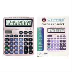 CTIFREE CT-1156 számológép, 155x195mm, 14 számjegy, dual power, 2 év garancia