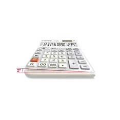 CTIFREE CT-140E fehér ergonómikus számológép, 145x198mm, 14 számjegy, dual power, 2 év garancia (Újszerű)