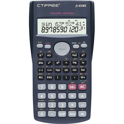 CTIFREE FC-82 MS tudományos számológép, 80x155mm, 2 év garancia