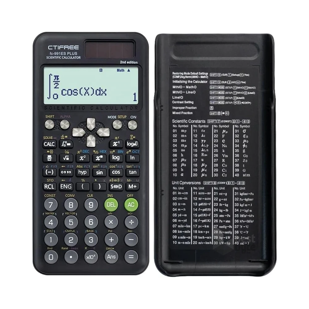 CTIFREE FC-991 ES PLUS 2nd tudományos számológép, 77x161mm, dual power, 2 év garancia