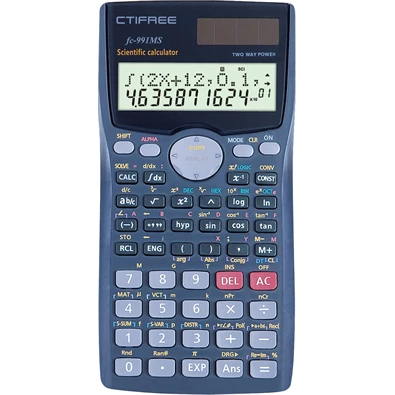 CTIFREE FC-991 MS tudományos számológép, 80x155mm, dual power, 2 év garancia