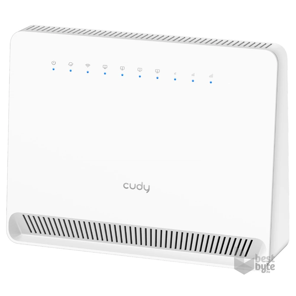 CUDY LT400E egysávos N300 WIFI 4G LTE CAT4, nanoSIM, belső antennás fehér Router