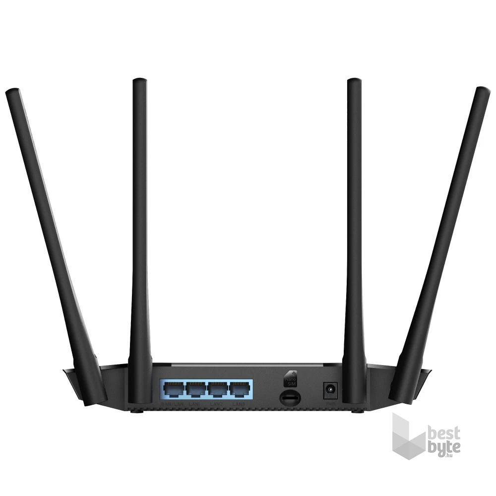 CUDY LT400 N300 WIFI 4G LTE nanoSIM fekete router