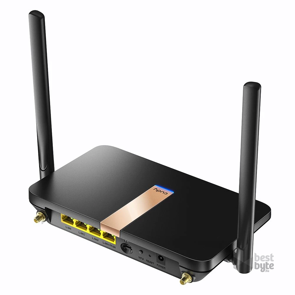 CUDY LT500D kétsávos AC1200 WIFI MESH nanoSIM 4G LTE fekete router
