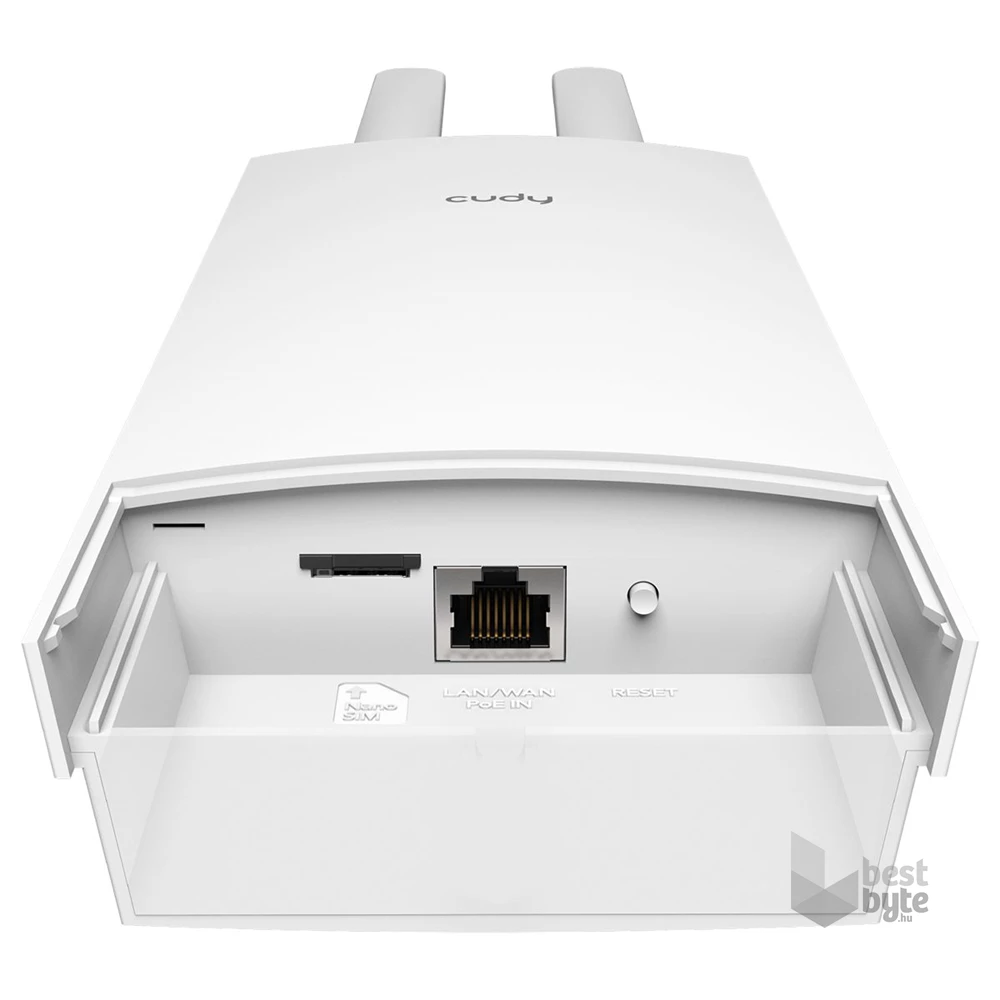 CUDY LT500 Outdoor_EU kétsávos AC1200 4G LTE CAT4, 10/100 LAN, PoE, fehér Kültéri Router